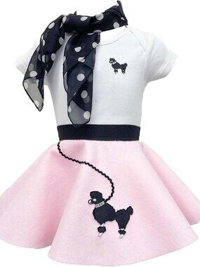 Hip Hop Poodle Costume Set